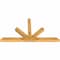 Ekena Millwork Saratoga Rough Sawn Timber Gable Bracket, Western Red Cedar, 72"W x 39"H x 4"D x 4"F, 13/12 Pitch GBW072X39X0404SAR00RWR - alternate 4